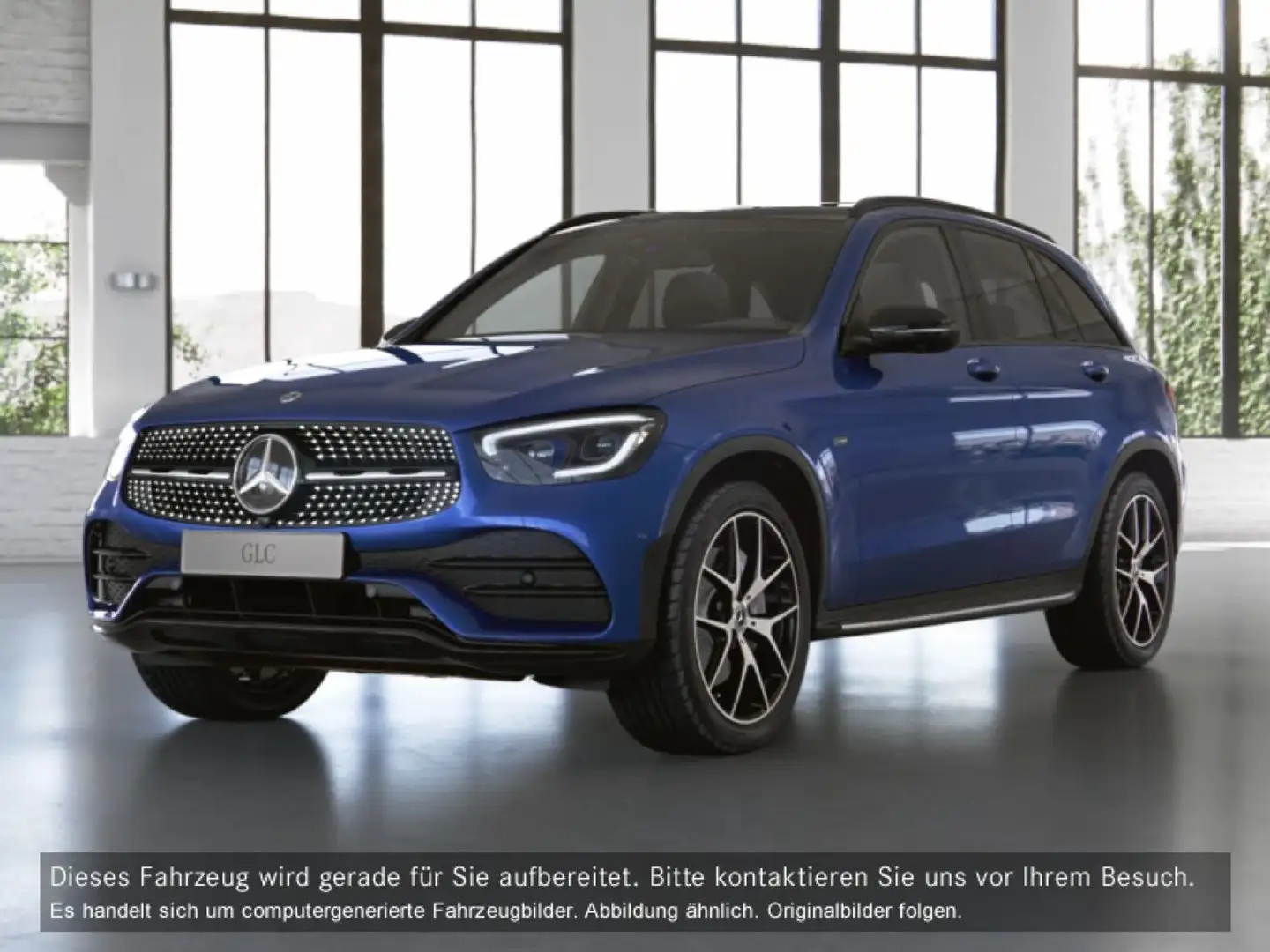 Mercedes-Benz GLC 300 e 4Matic AMG+NIGHT+PANO+BURMEST+DISTR Blau - 2