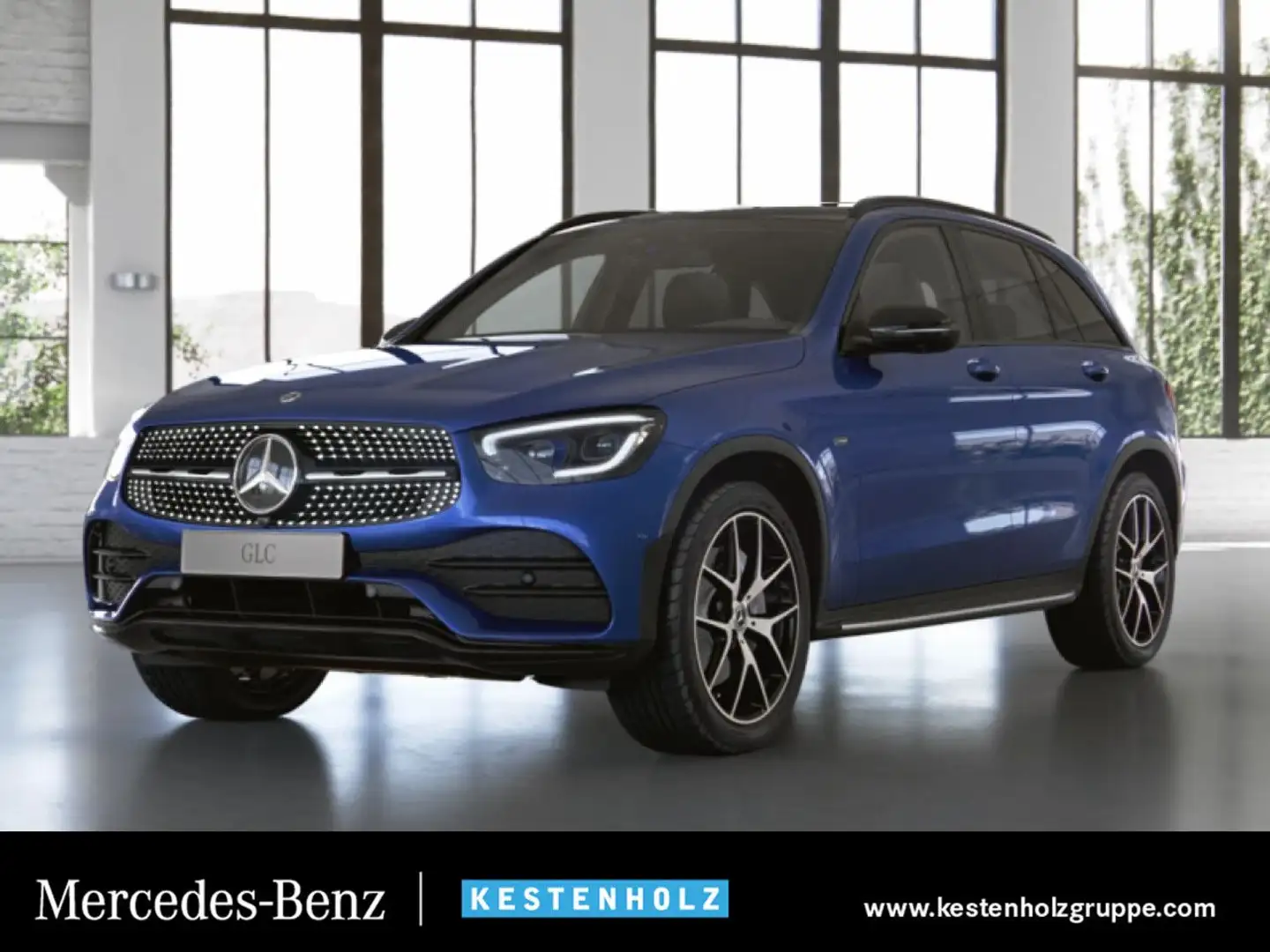 Mercedes-Benz GLC 300 e 4Matic AMG+NIGHT+PANO+BURMEST+DISTR Blau - 1