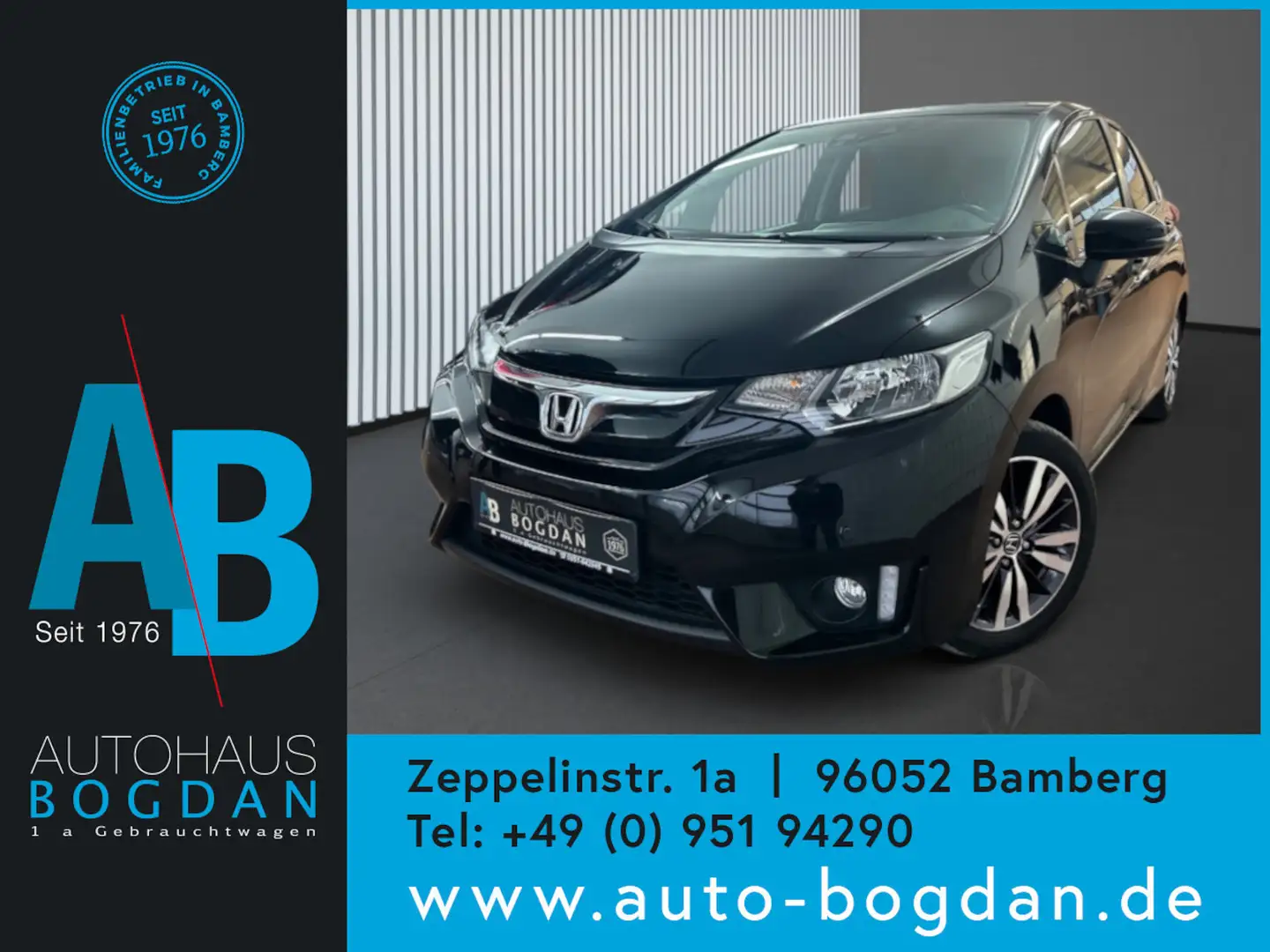 Honda Jazz Elegance Navi*Kamera*SHZ*PDC Schwarz - 1
