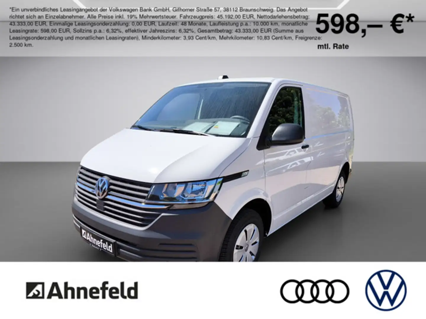 Volkswagen T6.1 Transporter 2.0 TDI Kasten 81KW 5-Gang Alb - 1