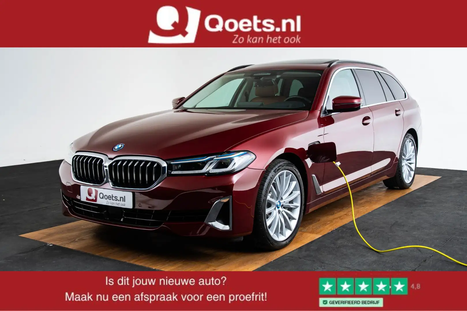 BMW 530 5-serie Touring 530e Business Edition Plus Luxury Rouge - 1