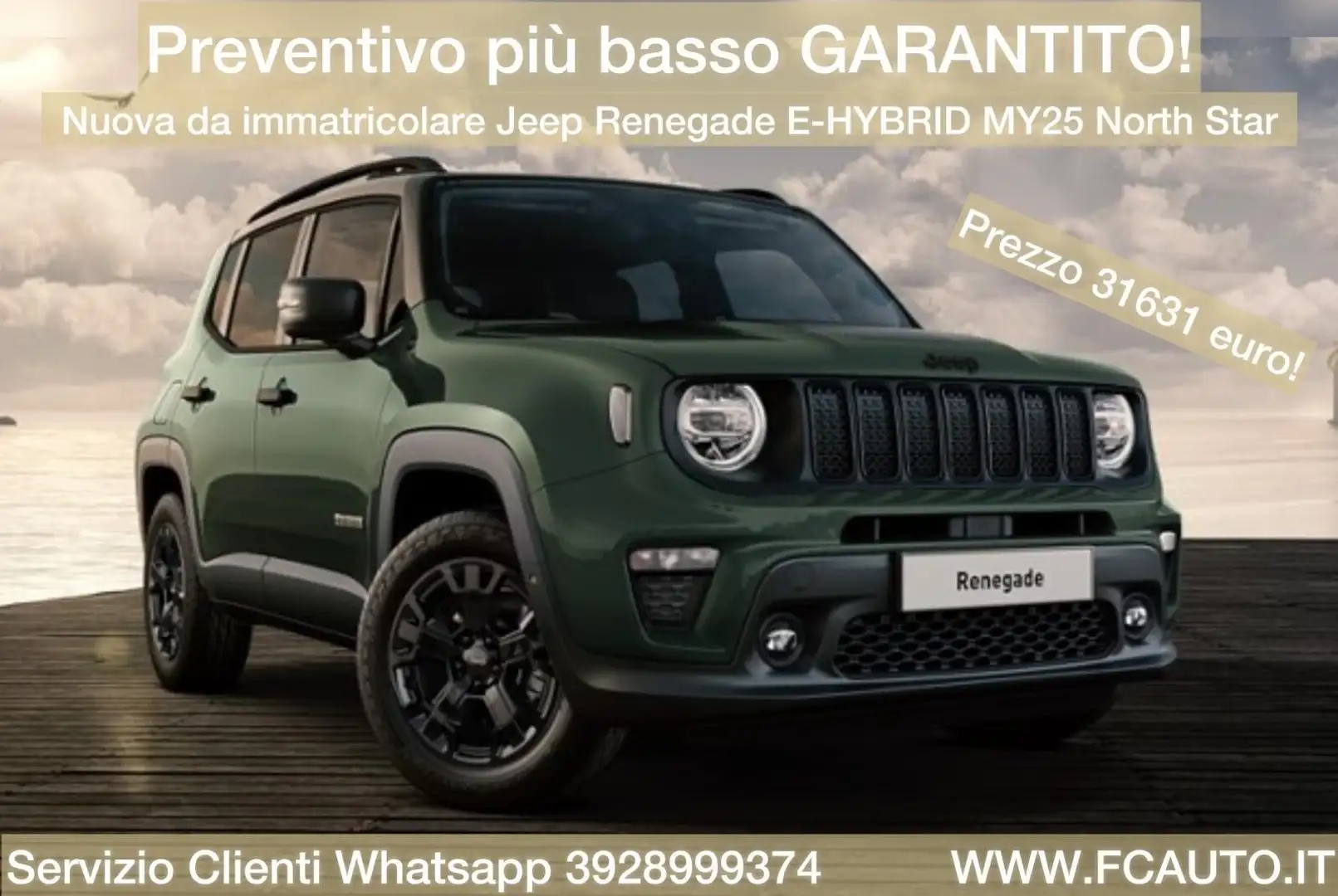 Jeep Renegade North Star E-Hybrid MY25 1.5 Turbo T4 130CV FWD Verde - 1