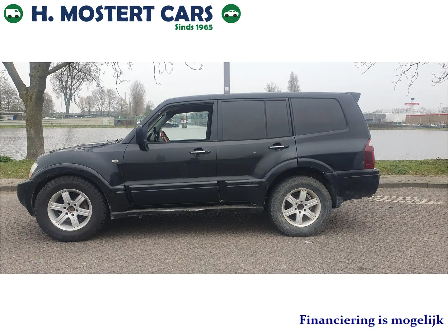 Mitsubishi Pajero 3.2 Di-D GLS LB Panel Van BJ.2003 Airco 5 drs Grij Fekete - 2
