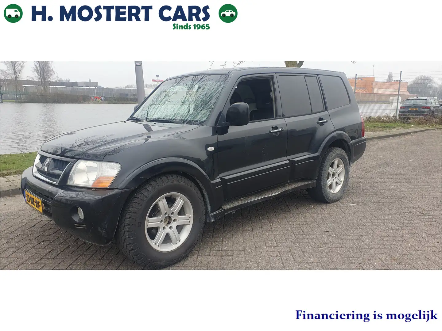 Mitsubishi Pajero 3.2 Di-D GLS LB Panel Van BJ.2003 Airco 5 drs Grij Fekete - 1