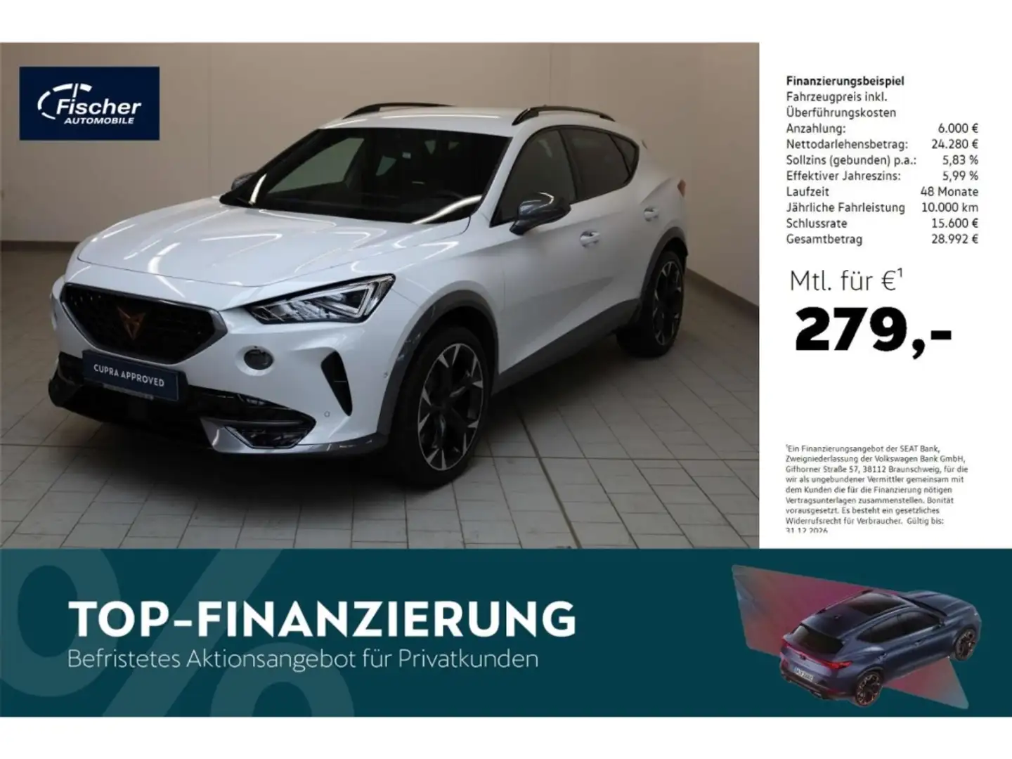 CUPRA Formentor 2.0 TSI 4Drive VZ Weiß - 1