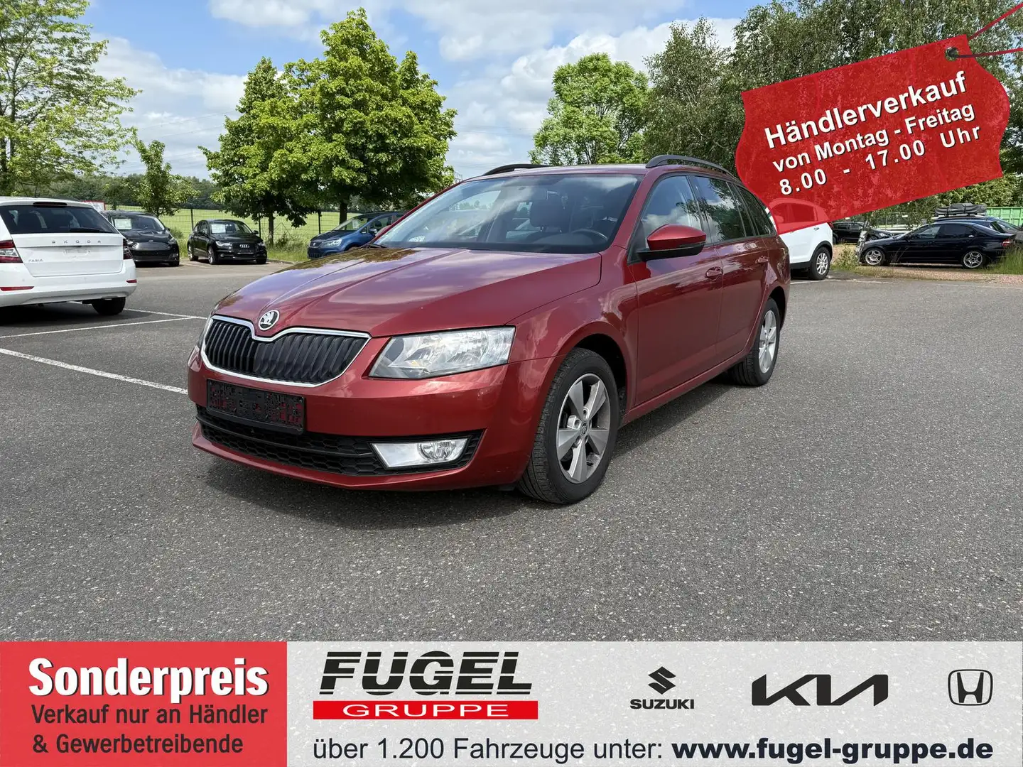 Skoda Octavia 2.0 TDI Ambition SHZ|Temp|PDC|AHK Rot - 1