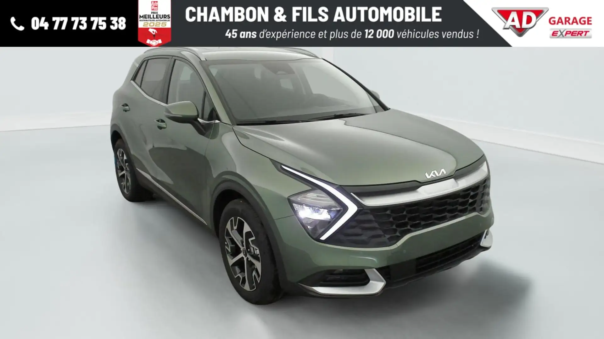 Kia Sportage 1.6 T-GDi 210ch ISG Hybride BVA6 4x2 Active Gris - 1