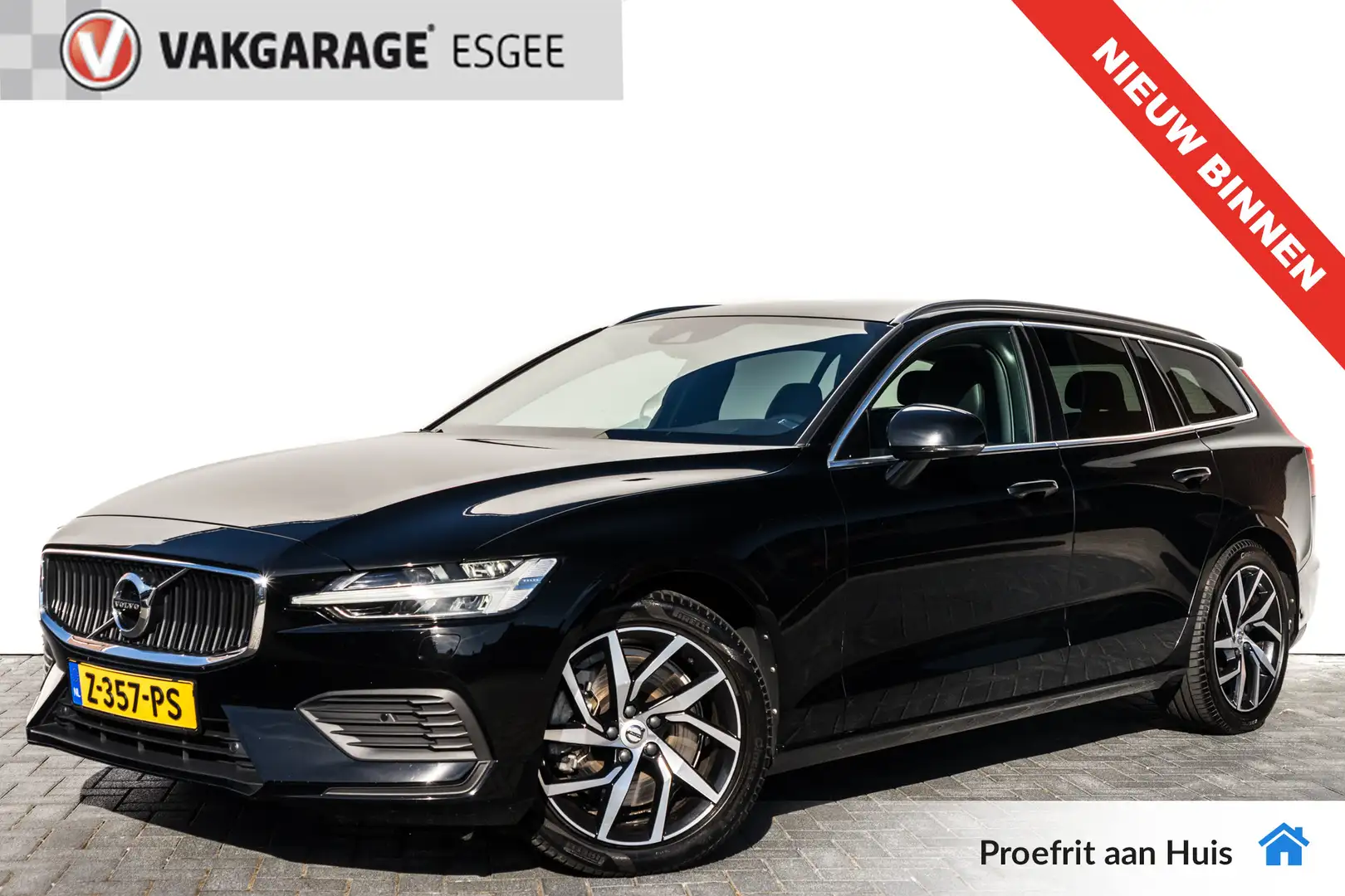 Volvo V60 2.0 T6 340 PK Twin Engine AWD Momentum Pro RIJKLAA Negro - 1
