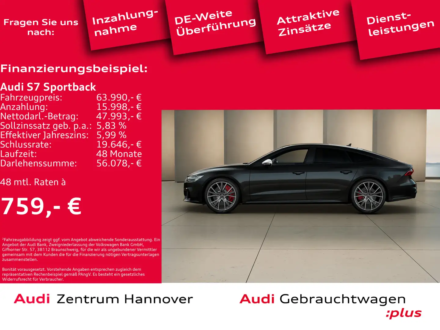 Audi S7 55 TDI qu. Pano HD Matrix Kamera Me crna - 2