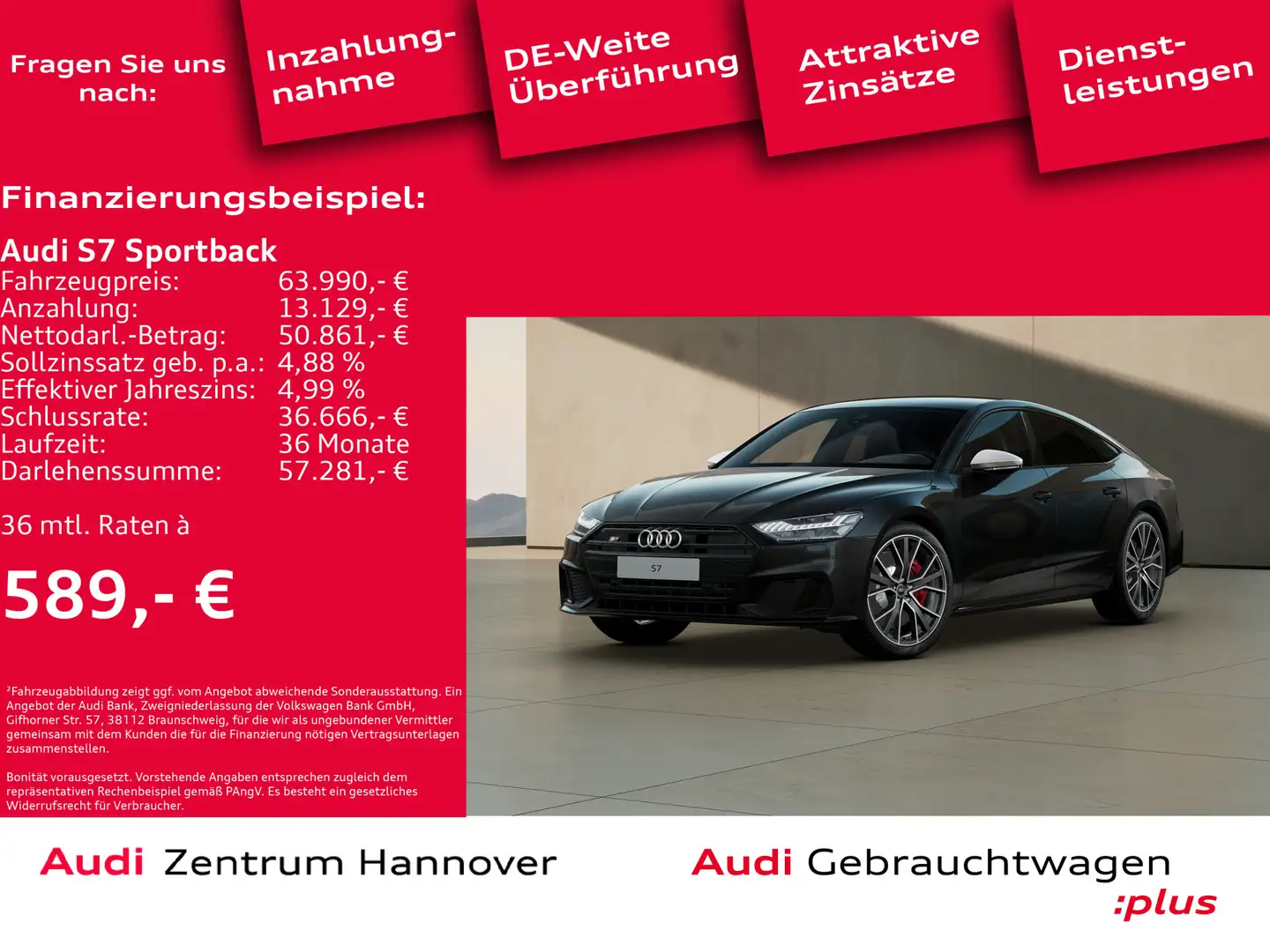 Audi S7 55 TDI qu. Pano HD Matrix Kamera Me Noir - 2