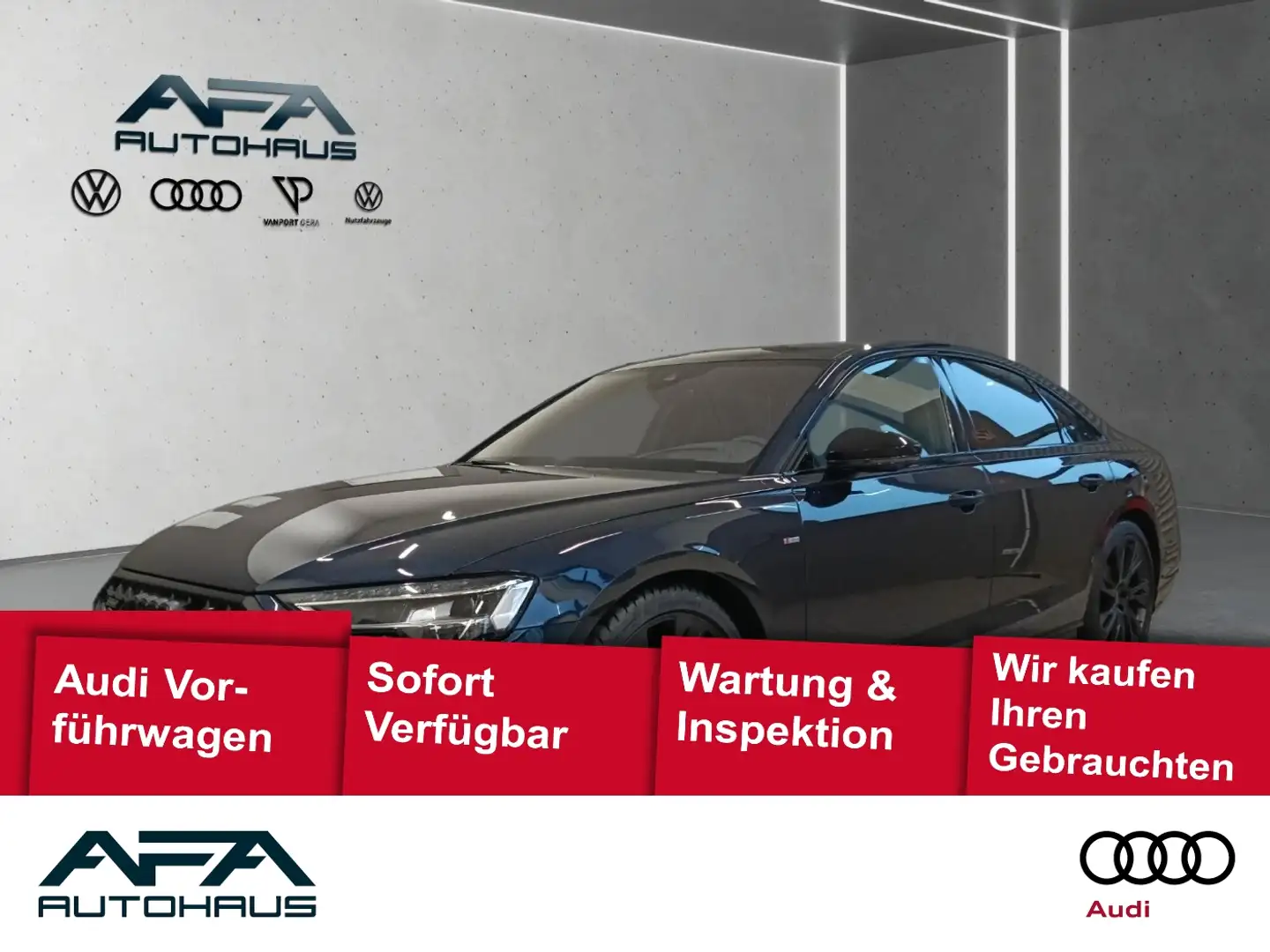Audi A8 3.0 TDI quattro B&O*HUD*Pano*StdHz*Leder Bleu - 1