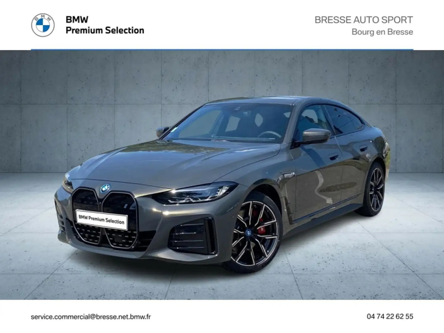 BMW i4 eDrive40 340ch M Sport Gris - 1