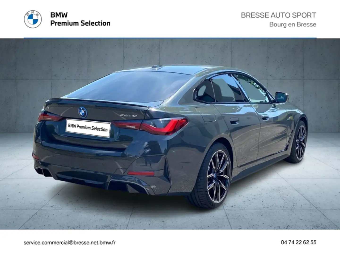 BMW i4 eDrive40 340ch M Sport Gris - 2