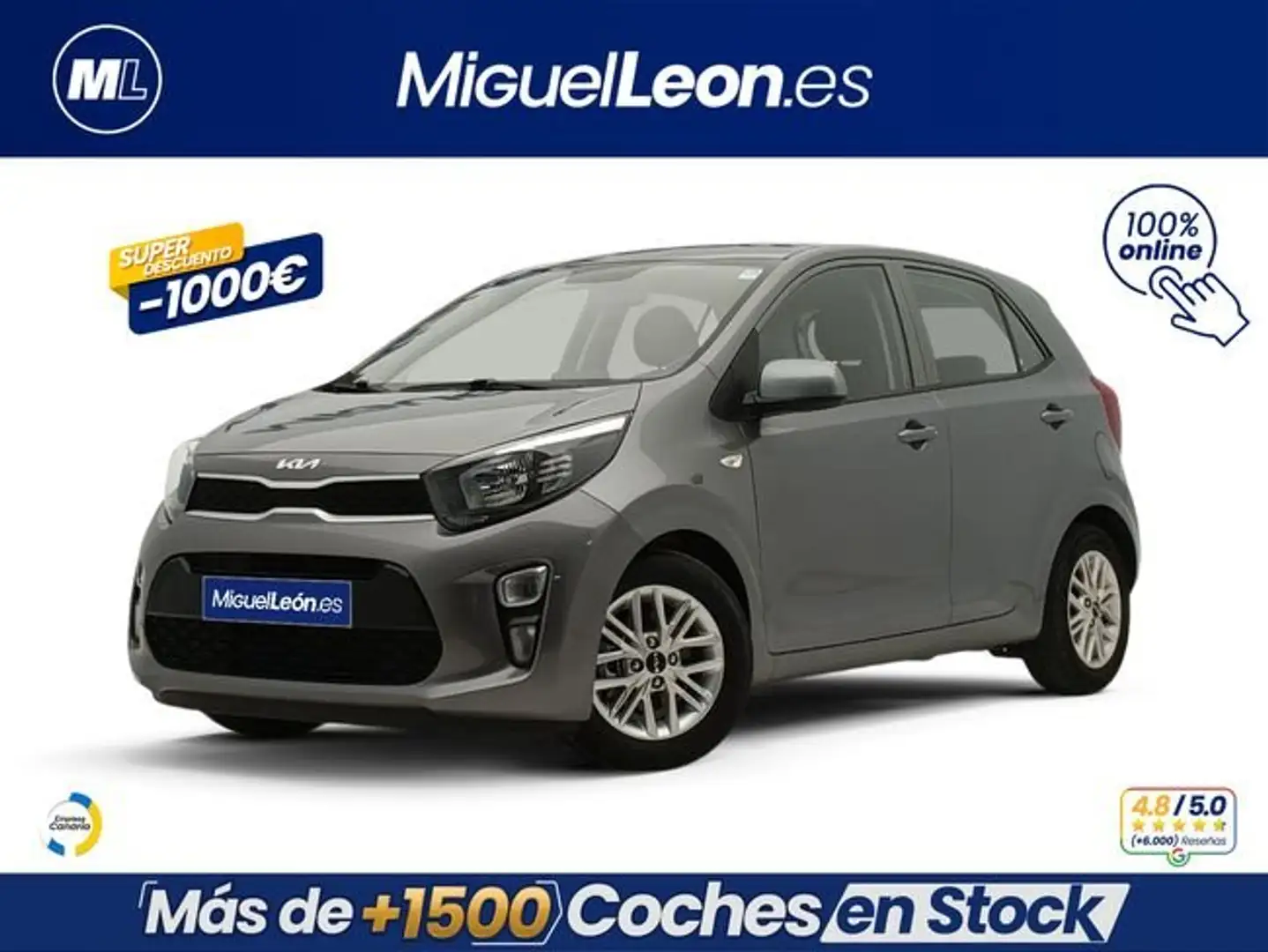 Kia Picanto 1.2 DPi 84 CV Gris - 1