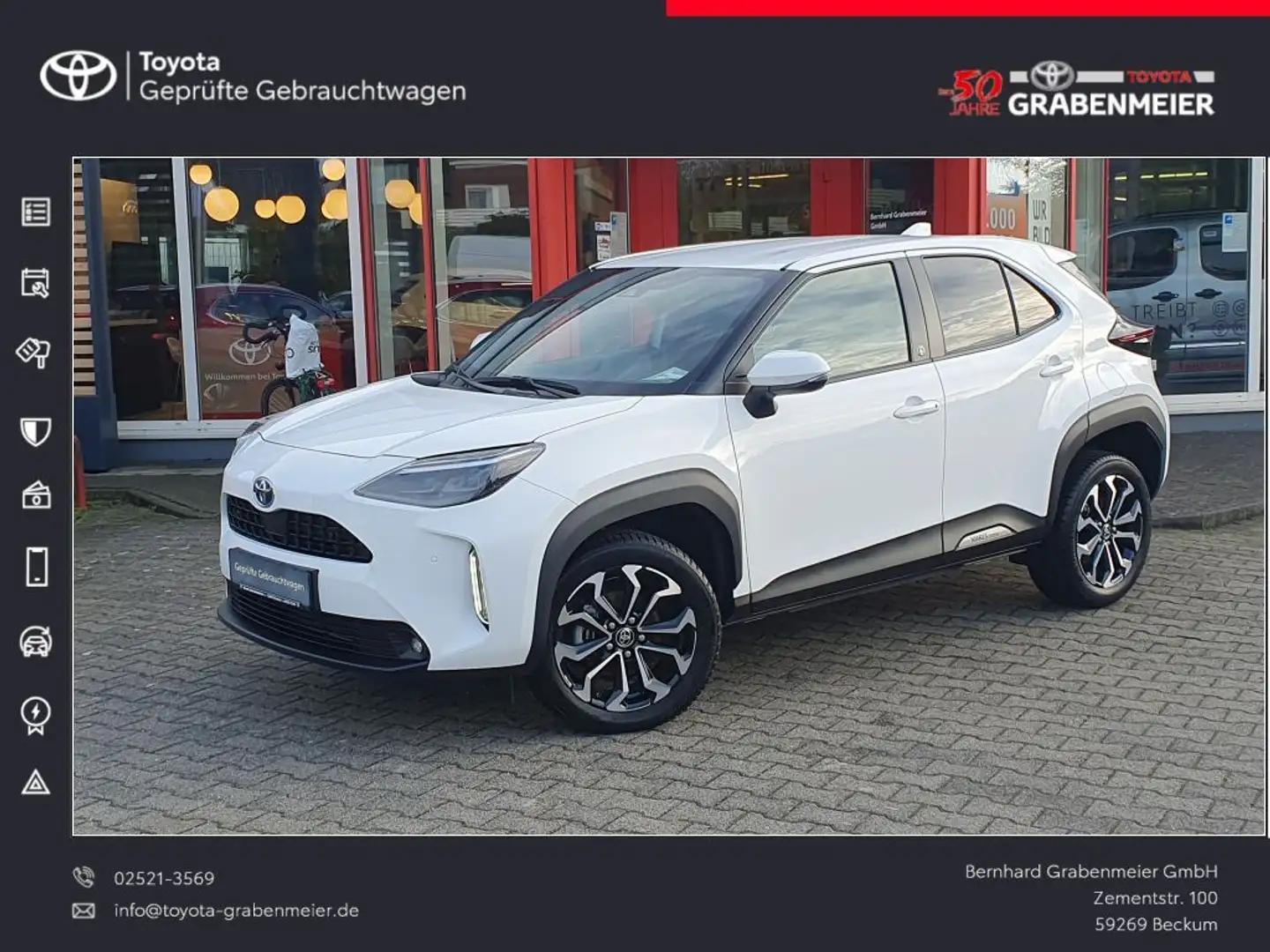 Toyota Yaris Cross Hybrid 1.5 VVT-i Team Deutschland Weiß - 1
