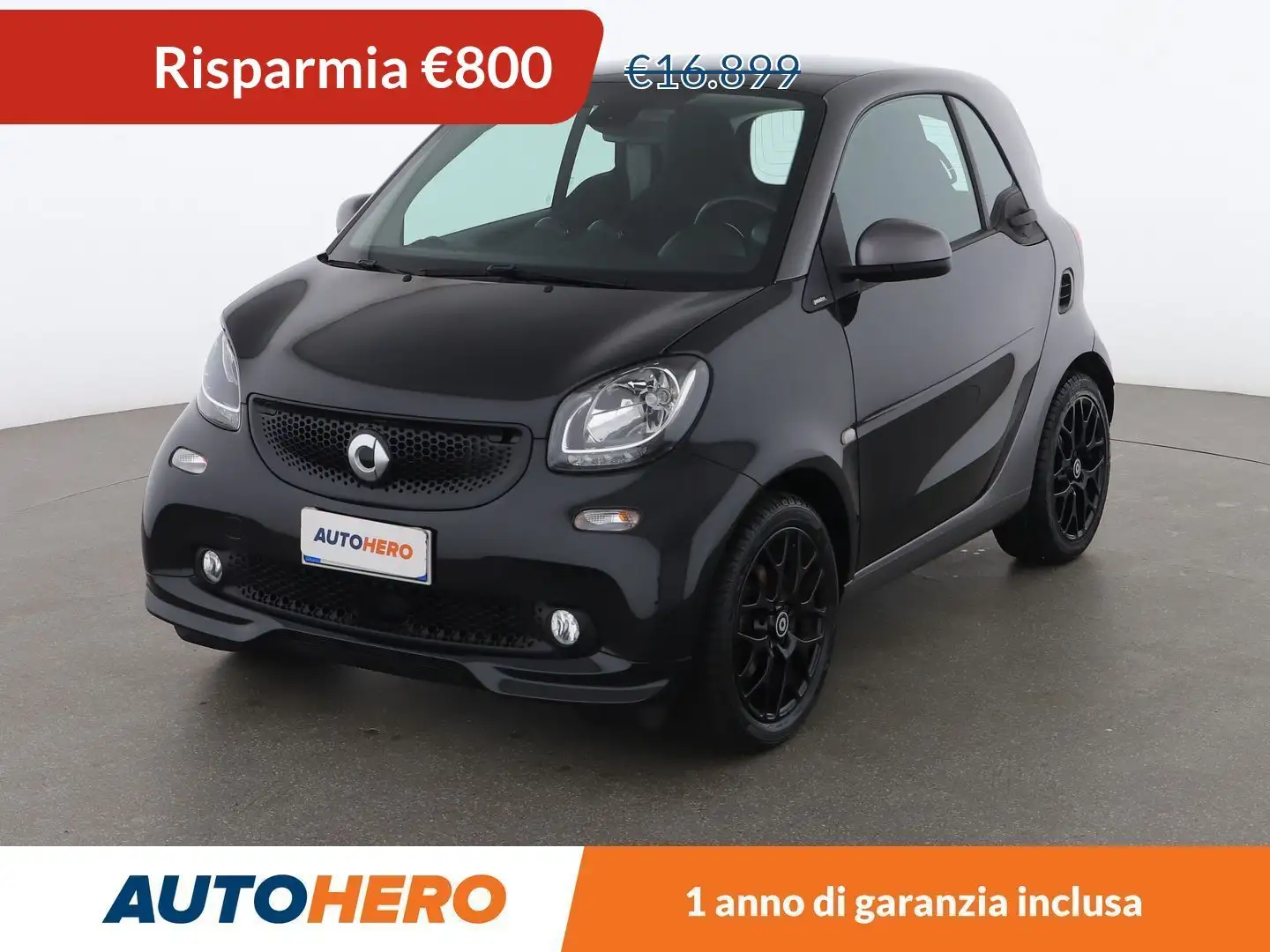 smart forTwo 0.9 Turbo Passion Nero - 1