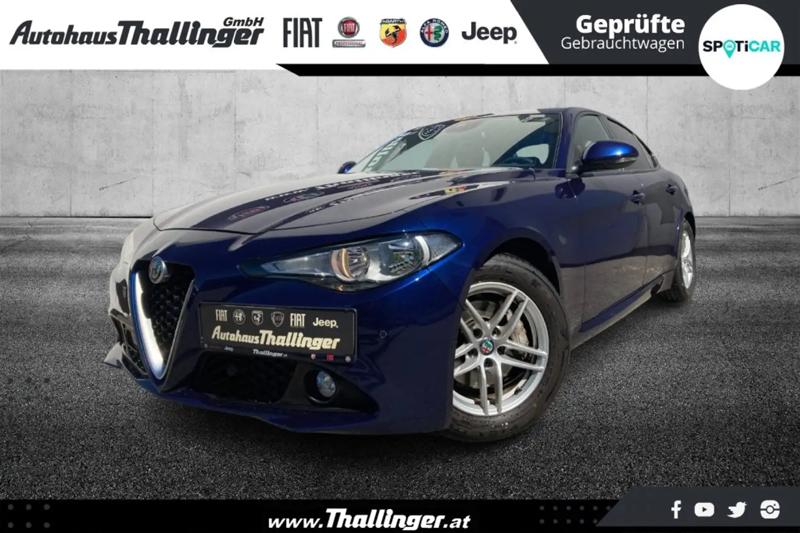 Alfa Romeo Giulia My18 2.2 Turbo Diesel 150 Ps Automatik Supe Blau - 1