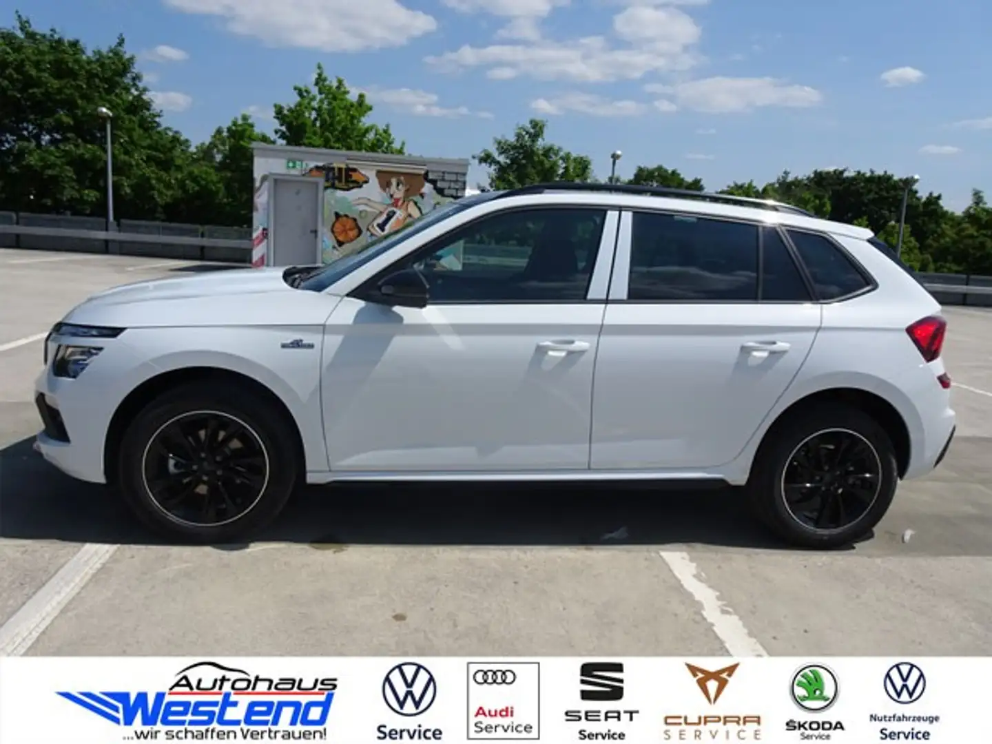 Skoda Kamiq Monte Carlo 1.5l TSI 110kW DSG LED Pano Klima Weiß - 2