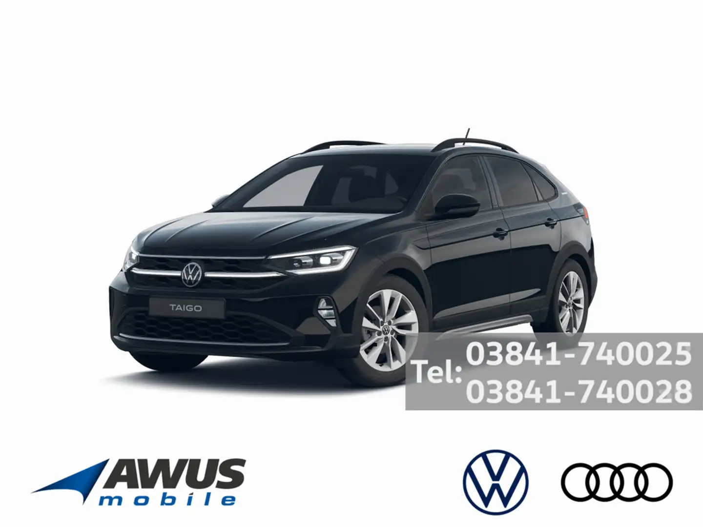 Volkswagen Taigo Life 1,5 l TSI 110 kW 150 PS 7-Gang-Doppelkupplungsgetrieb Schwarz - 1