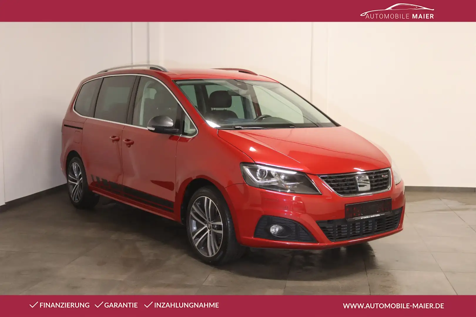 SEAT Alhambra 1.4 TSI DSG FR-Line-7SI.-NAV-XENON-AHK- Rouge - 1