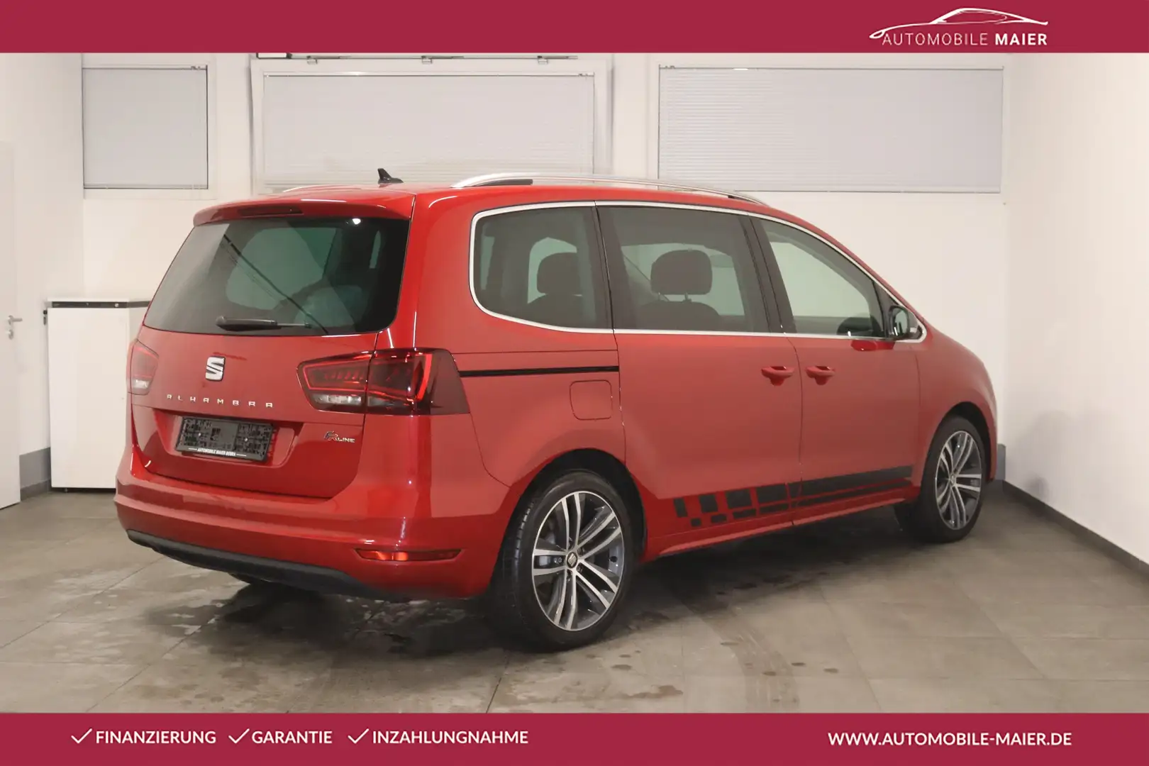 SEAT Alhambra 1.4 TSI DSG FR-Line-7SI.-NAV-XENON-AHK- Rouge - 2