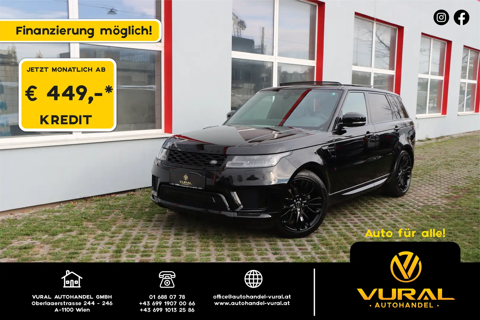 Land Rover Range Rover Sport S | LEDER | NAVI | PANORAMA | LED | Schwarz - 1