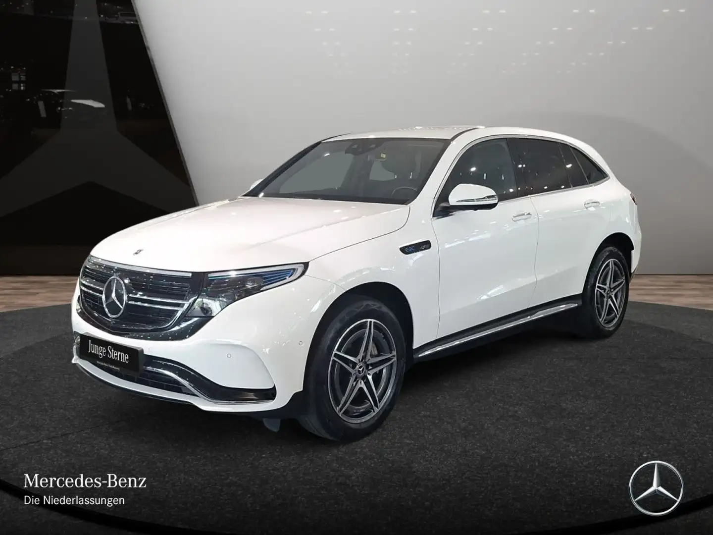 Mercedes-Benz EQC 400 4M AMG+360+MULTIBEAM+FAHRASS+HUD+KEYLESS Blanc - 2