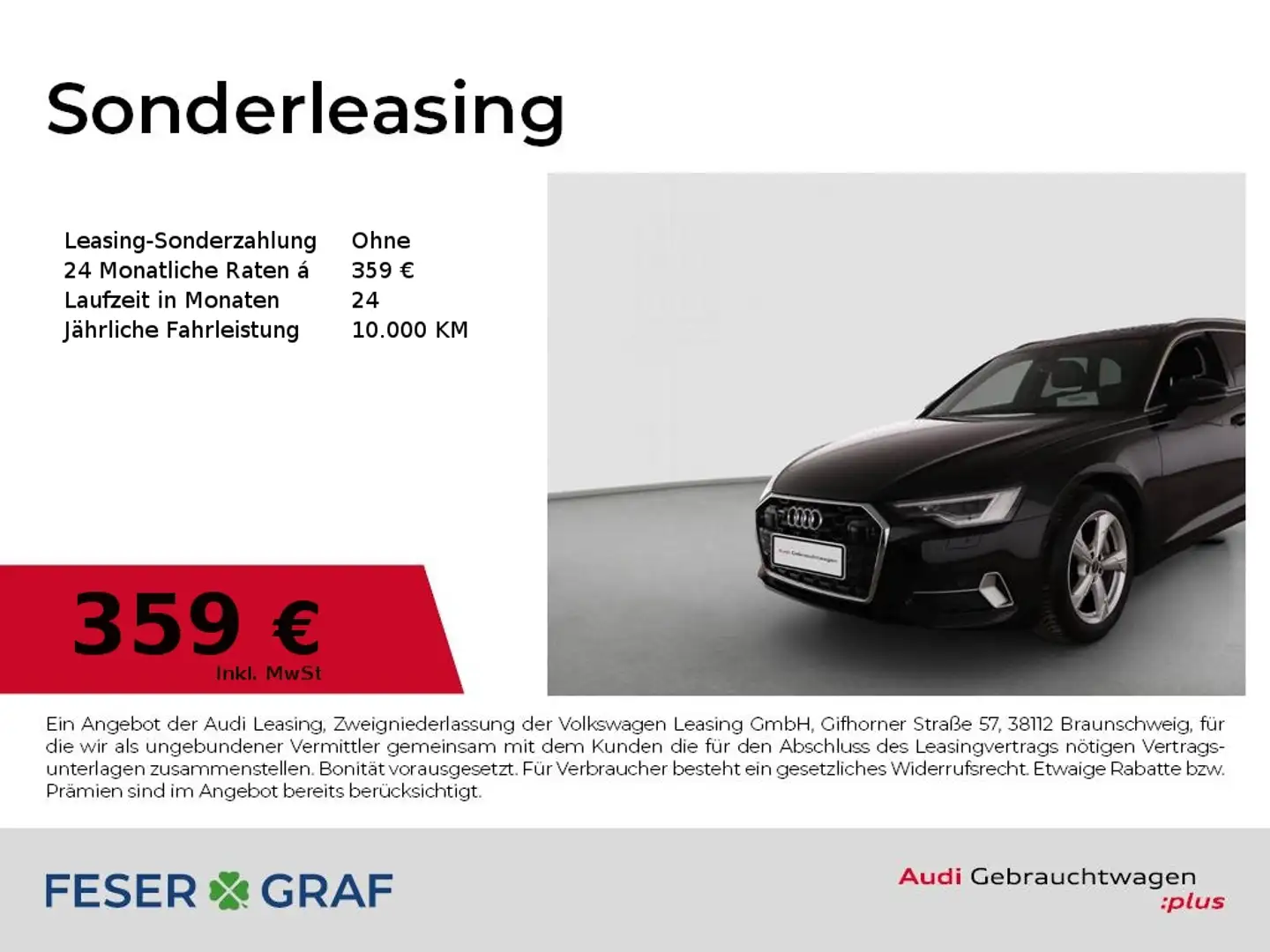 Audi A6 Avant 45 TFSI qu adv Pano,Matrix,Leder,AHK Schwarz - 1