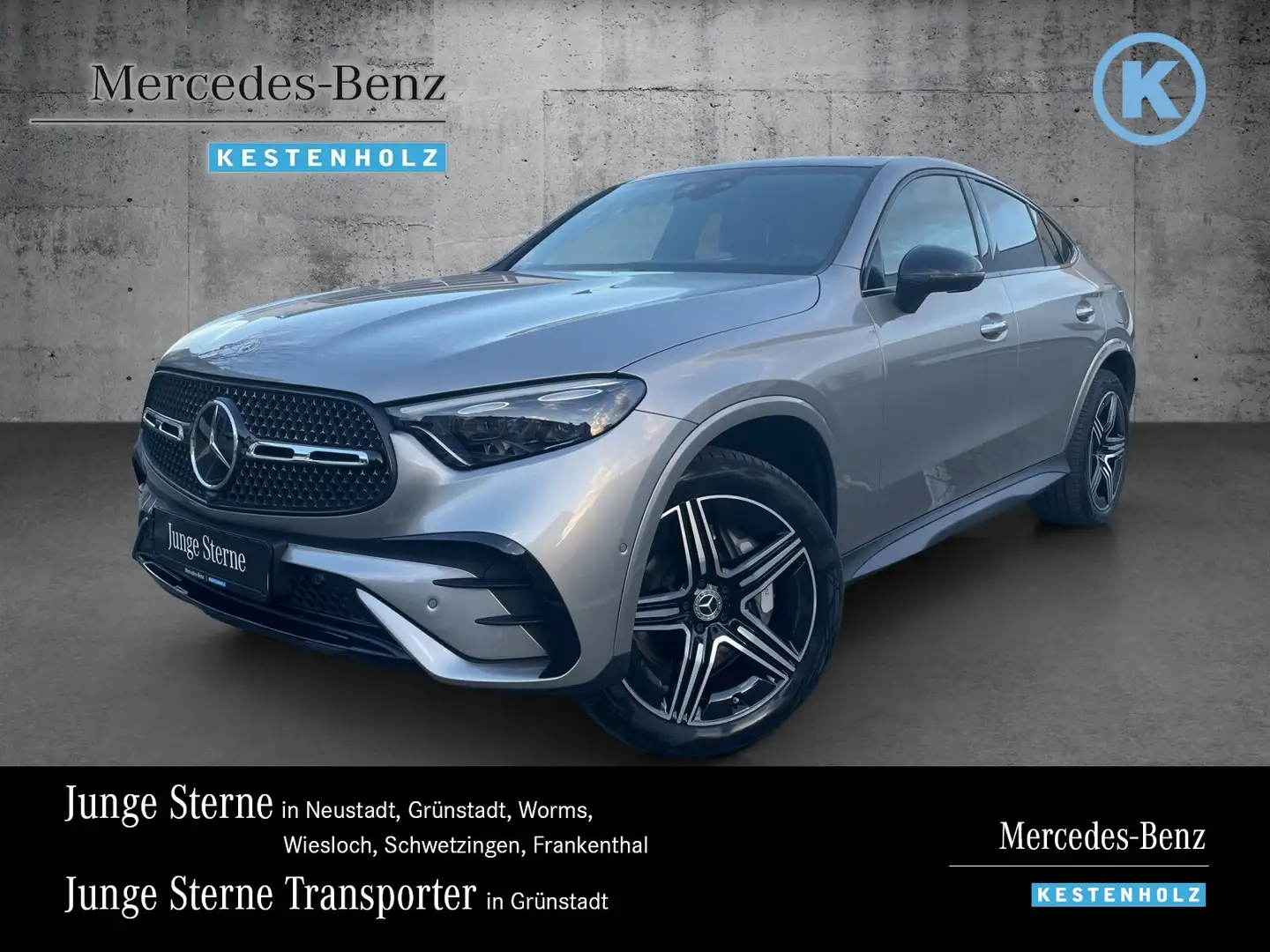 Mercedes-Benz GLC 400 GLC 400 e 4M AMG+NIGHT+AHK+DISTRO+PANO+BURM+KEYL Stříbrná - 1