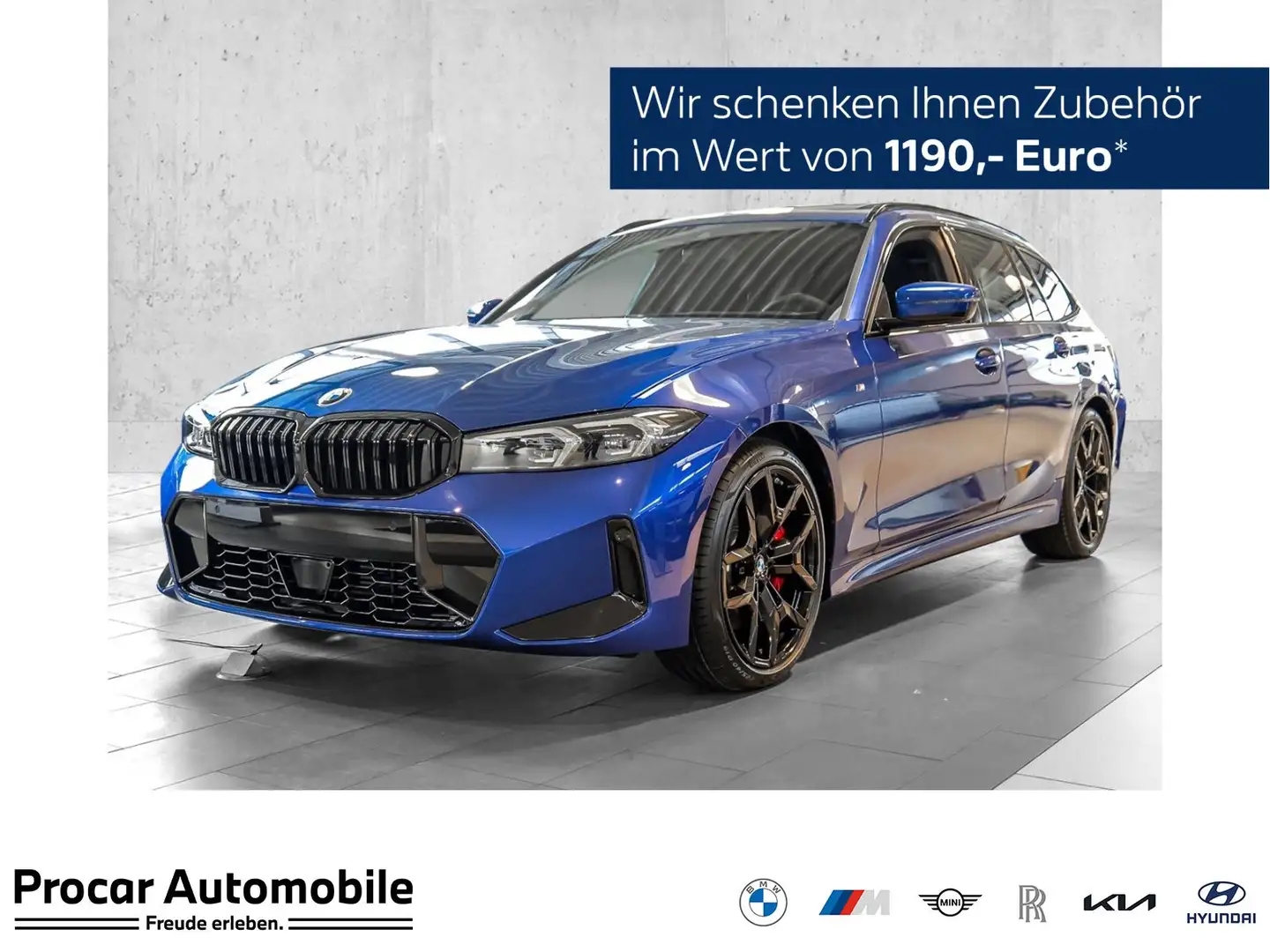 BMW 320 d Touring M Sport PRO HEAD UP+AHK+PANO+360 KAMERA+ Blu/Azzurro - 1