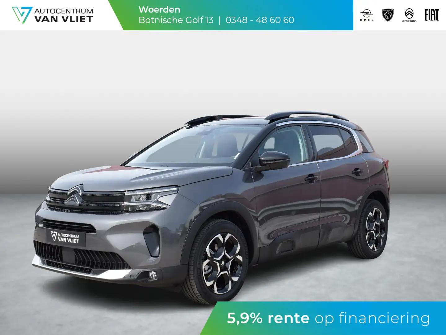 Citroen C5 Aircross 1.2 Hybrid 136 Max SCHUIFDAK | ELEKTRISCHE ACHTERK Grijs - 1
