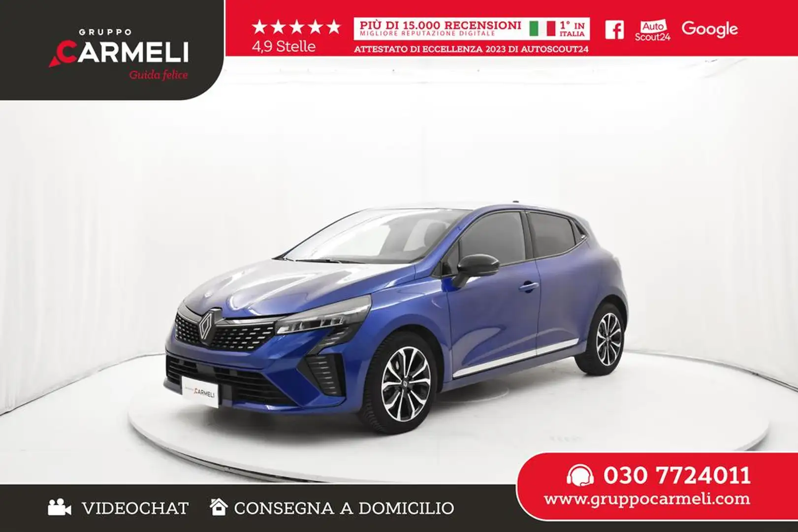 Renault Clio 1.0 eco-g Techno 100cv KM0 Blauw - 1
