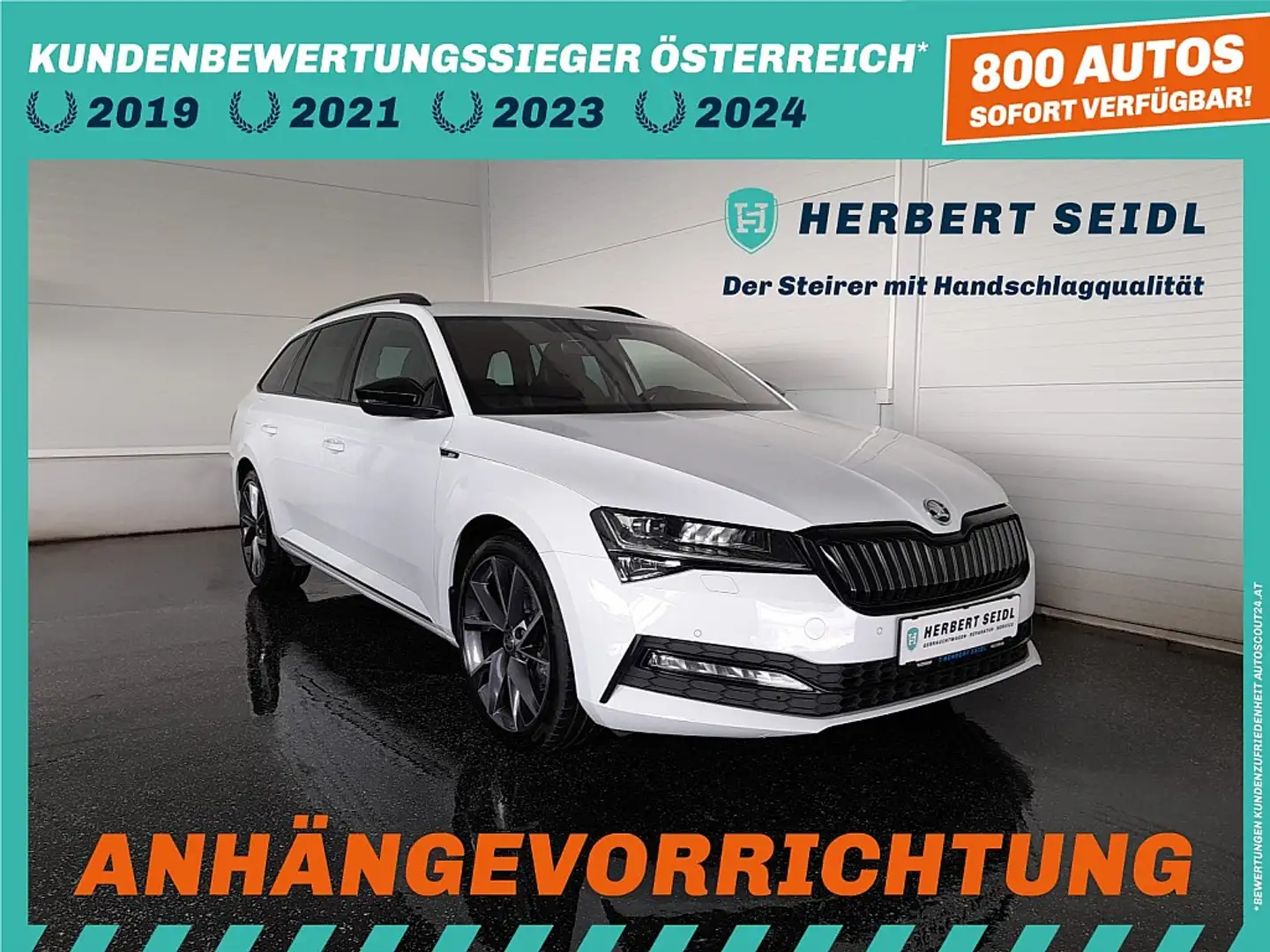 Skoda Superb Kombi Sportline IV 156/218 DSG *STANDHEIZUNG / ... Blanc - 1