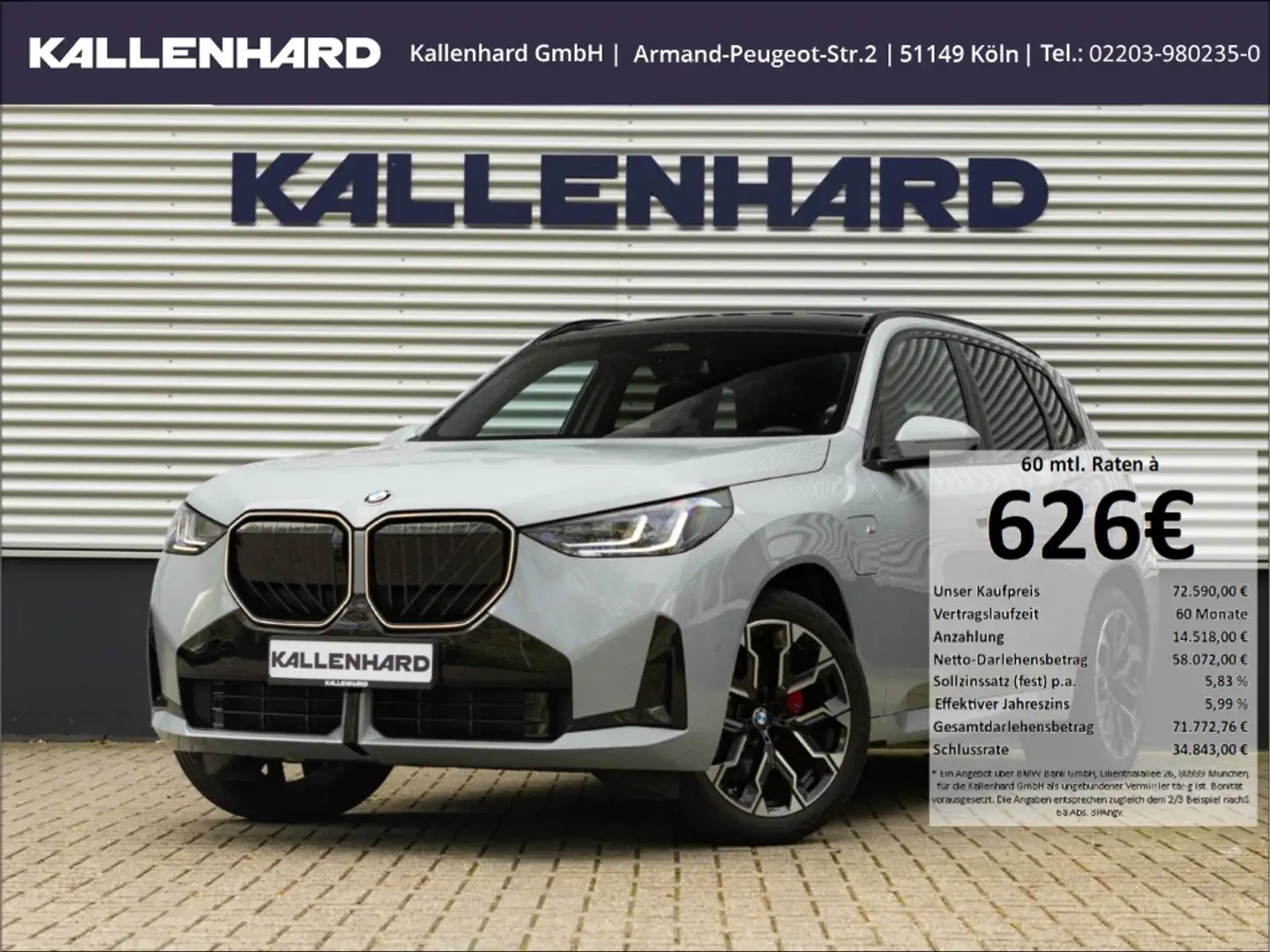 BMW X3 30e xDrive M Sport Pro-Pano-AHK-ACC-Memorysitze Grau - 1