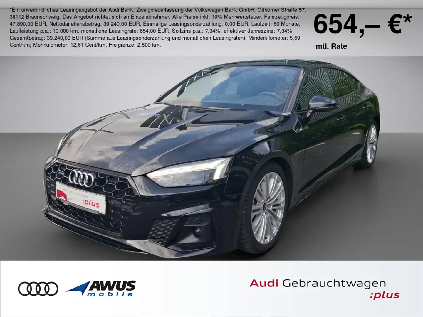Audi A5 Sportback 50 TDI 3.0 TDI 210 kW S-line,Opik-Paket, Matrix Noir - 1