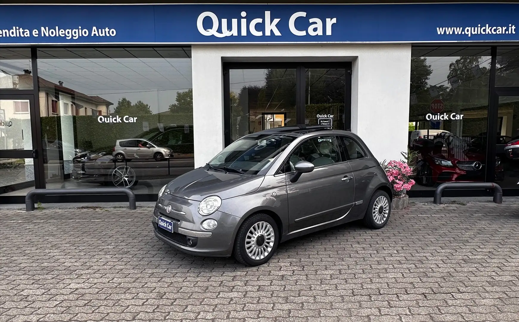 Fiat 500 1.2 Lounge 69CV CAMBIO AUT.,TETTO APRIBILE,XENON ! Grigio - 2