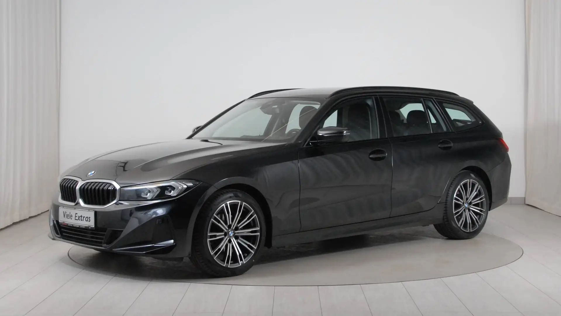 BMW 318 318 d 48V Touring Aut. Schwarz - 2
