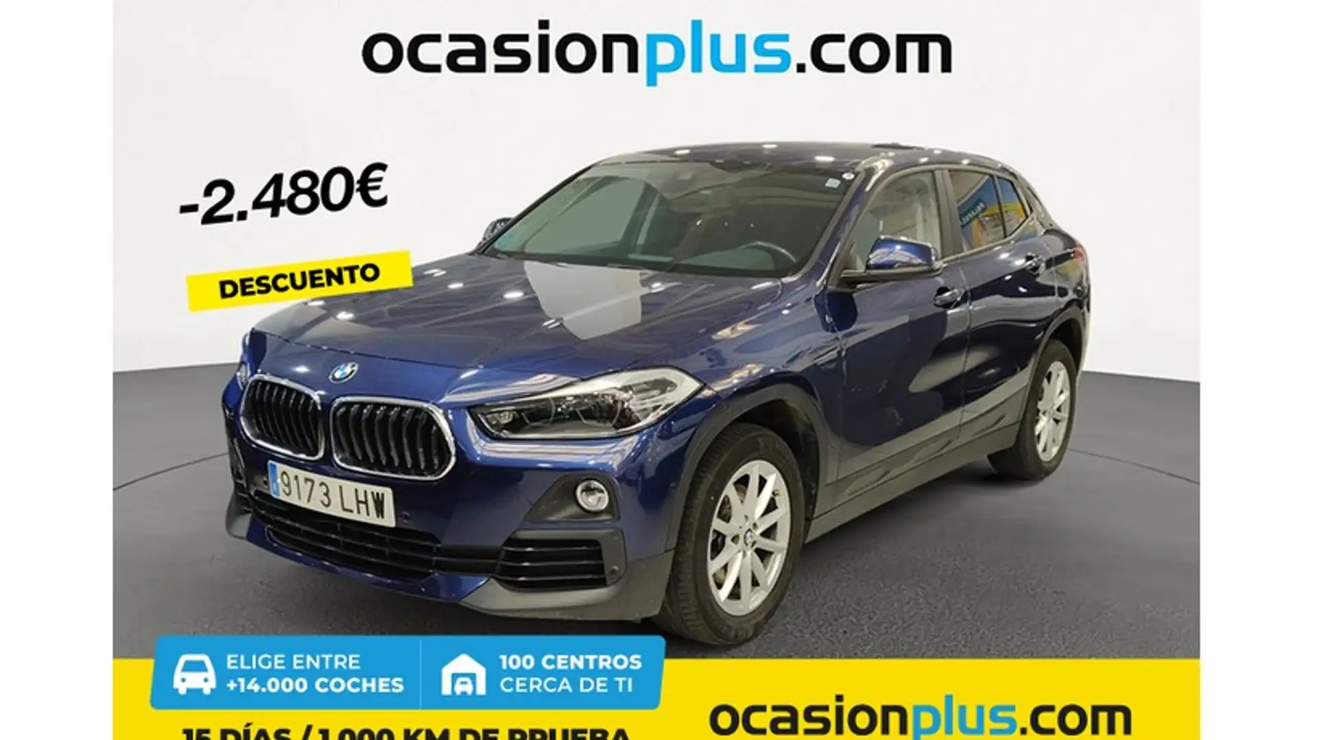 BMW X2 sDrive 18dA Bleu - 1