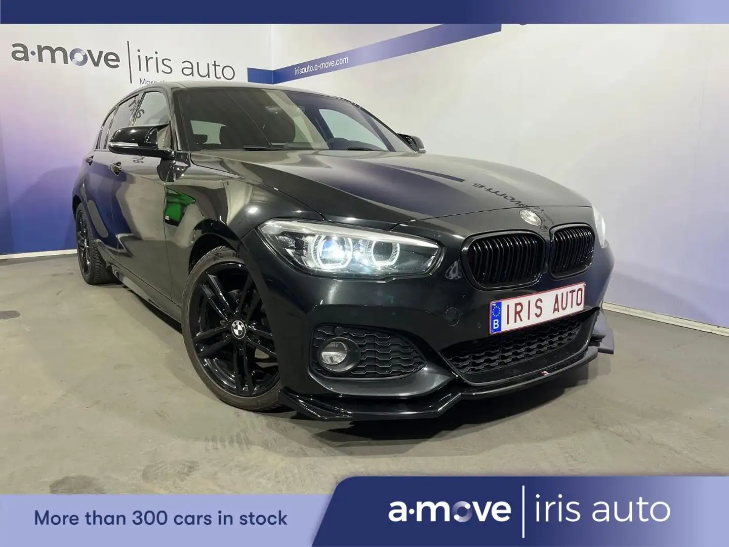 BMW 118 D BOITE AUTO | PACK M | CUIR | CAM. DE REC. Zwart - 1