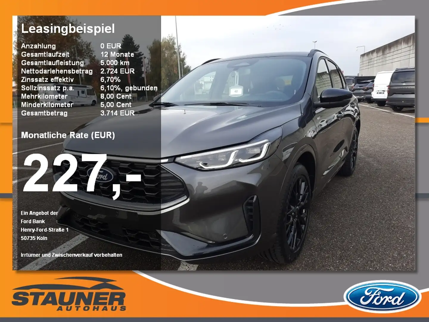 Ford Kuga 2.5 PHEV ST-Line X SHZ Anhängerkupplung Grijs - 1