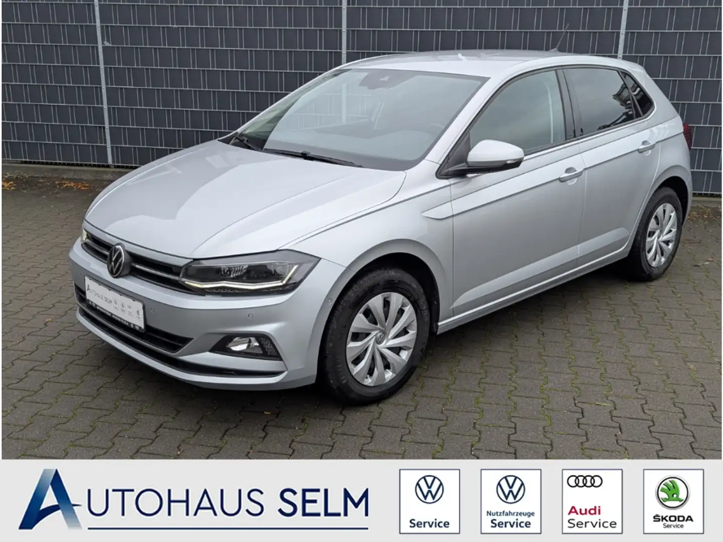 Volkswagen Polo Comfortline 1.0TSI DSG Navi LED ACC App-Con Argent - 1