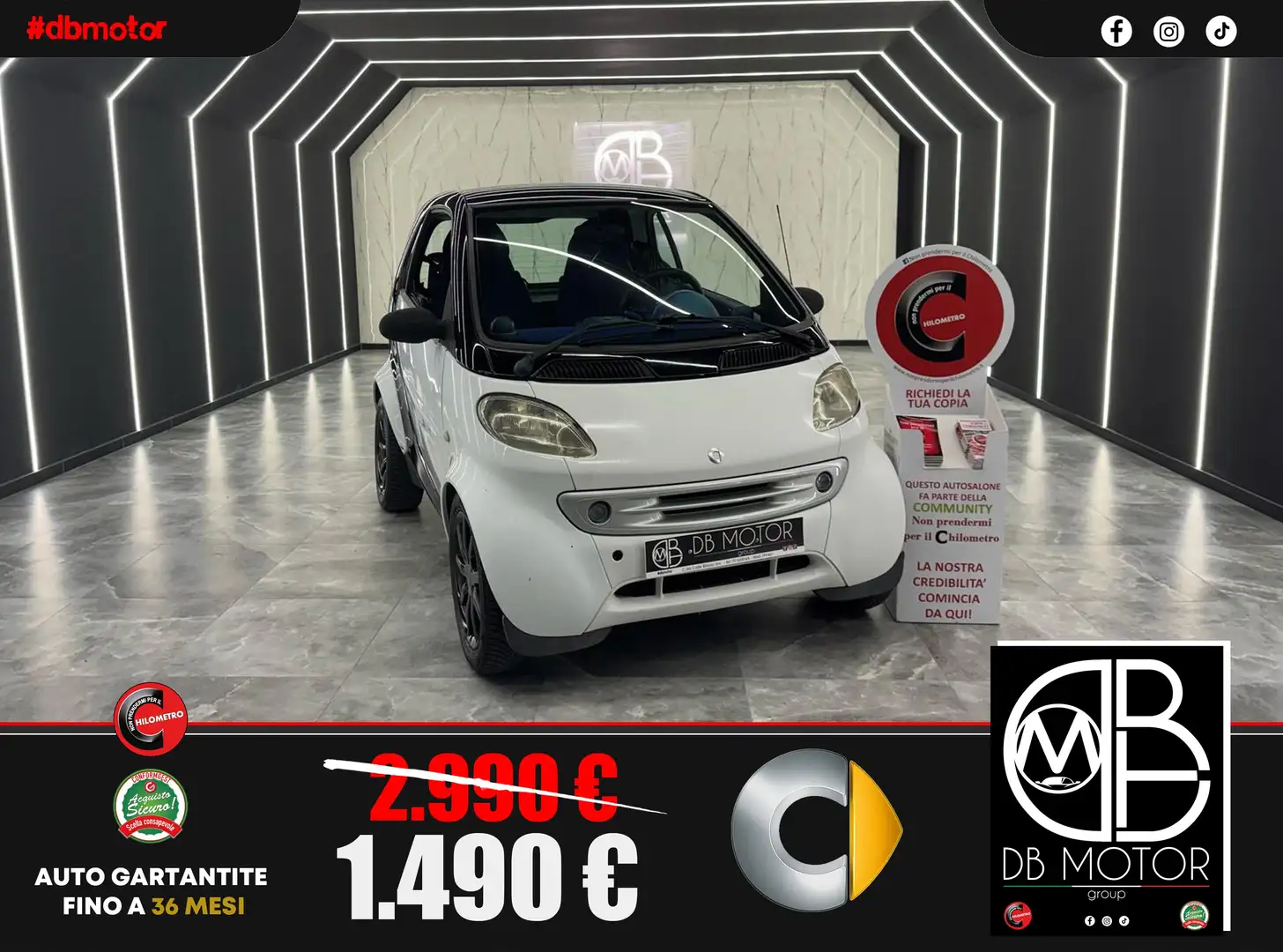 smart forTwo Fortwo I 1998 0.6 Smart Alb - 1