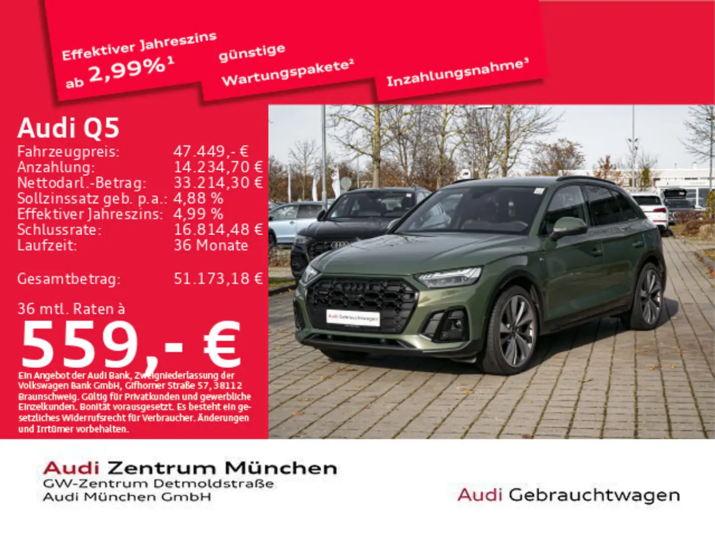 Audi Q5 40 TDI qu. S tronic 2x S line UPE:72" Matrix/ Grau - 1