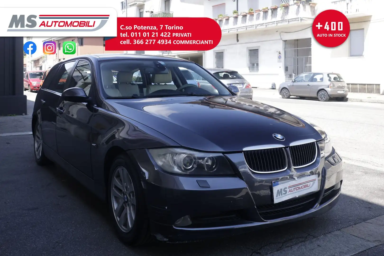 BMW 320 BMW Serie 3 320d cat Touring MSport Unicopropriet Nero - 1
