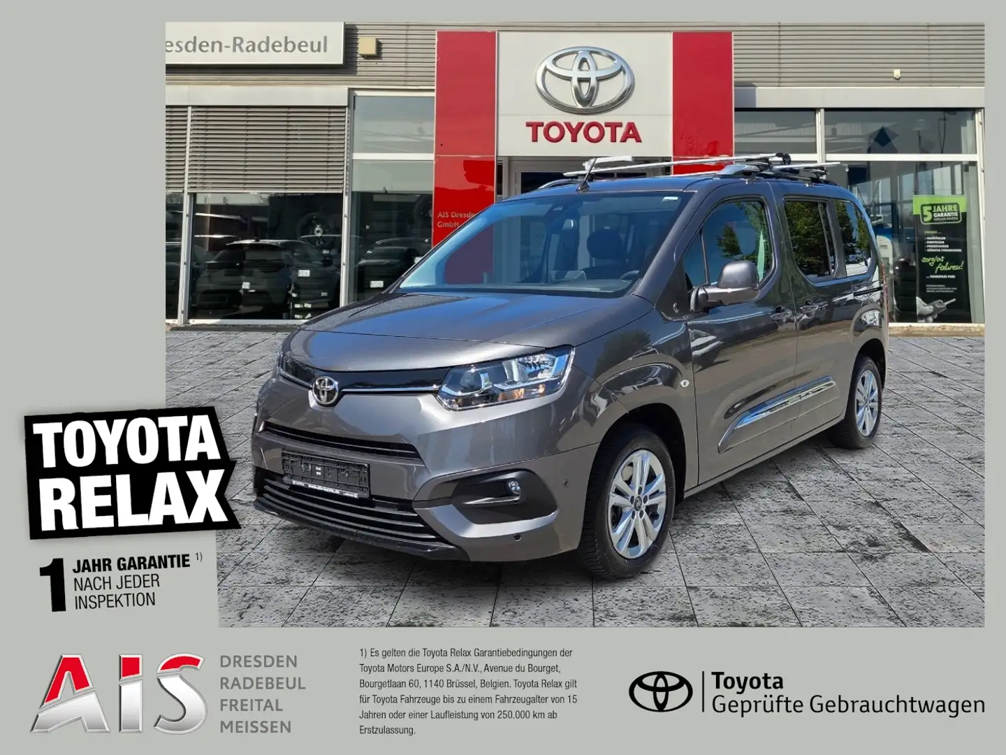 Toyota Proace City Verso 1.2 L1 D Team D AHK Kamera SHZ Grey - 1
