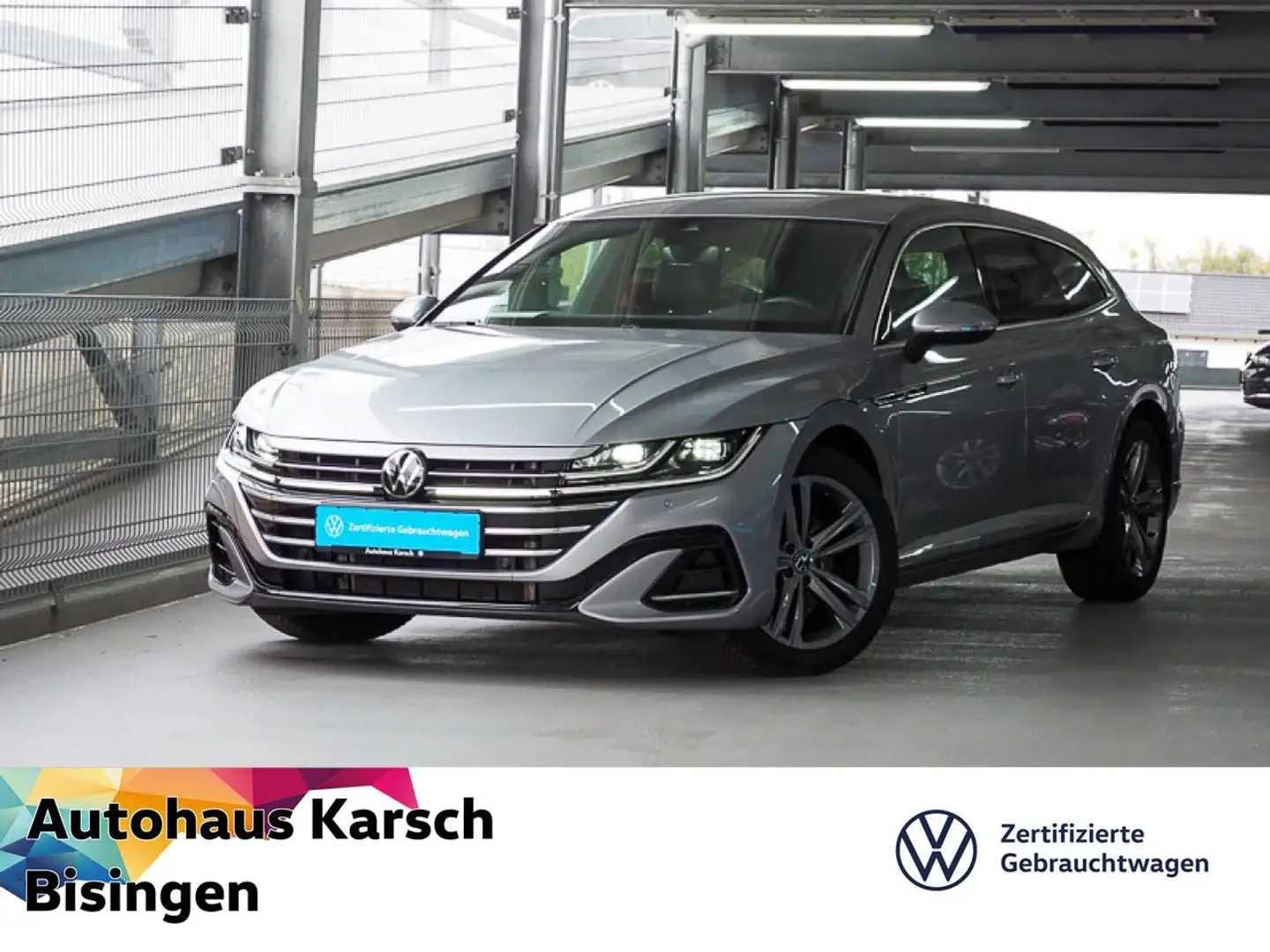 Volkswagen Arteon Shootingbrake 2.0 TDI DSG R-Line AHK, NAVI Silber - 1