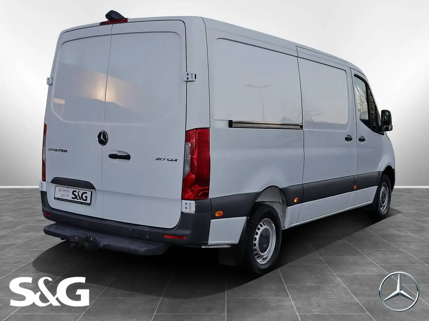 Mercedes-Benz Sprinter 317 CDI Kasten Standard AHK Schwingsitz Weiß - 2
