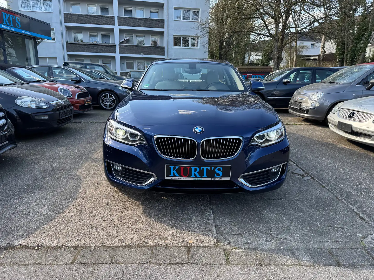 BMW 218 218 i Luxury Line/Xenon/Leder/Navi/1.Hand Blau - 2