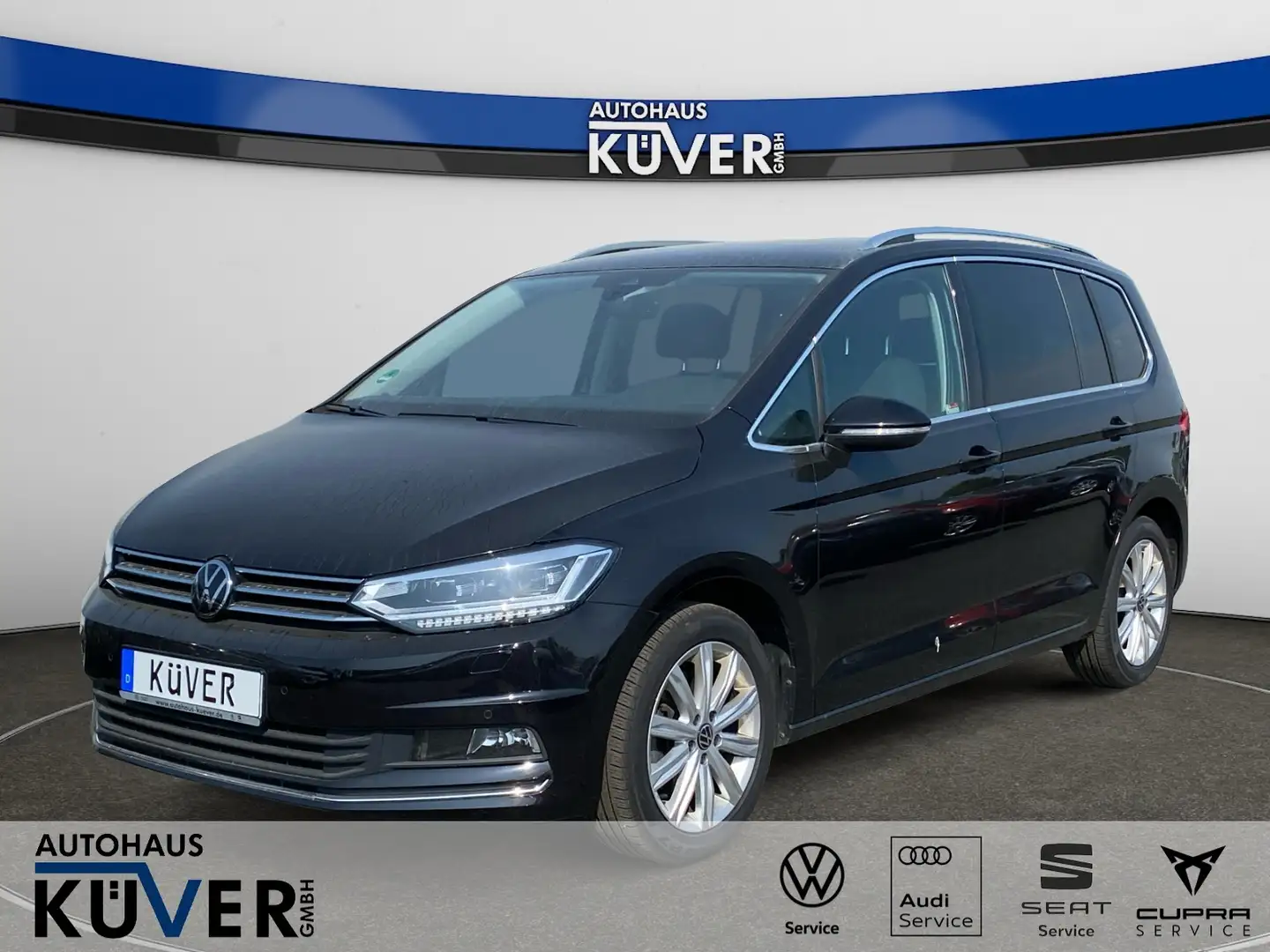 Volkswagen Touran Highline 2,0 TDI DSG Navi+ACC+AHK+LED+7S Schwarz - 1