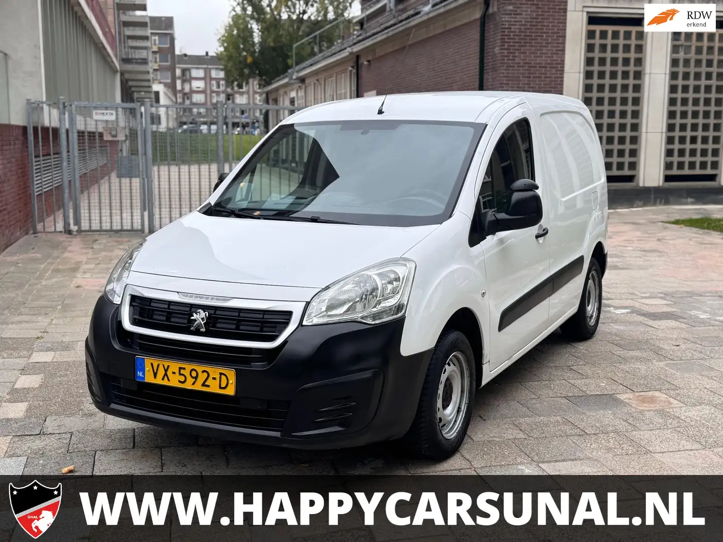 Peugeot Partner 122 1.6 BlueHDi 75 L1 Pro, AIRCO, NAP, NIEUWE APK Blanc - 1